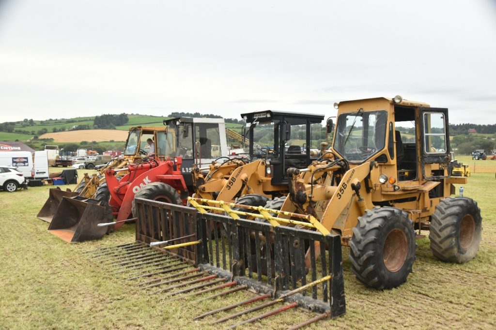 The classic loader display proved a major focal point with many climbing into the cabs for a taste of nostalgia