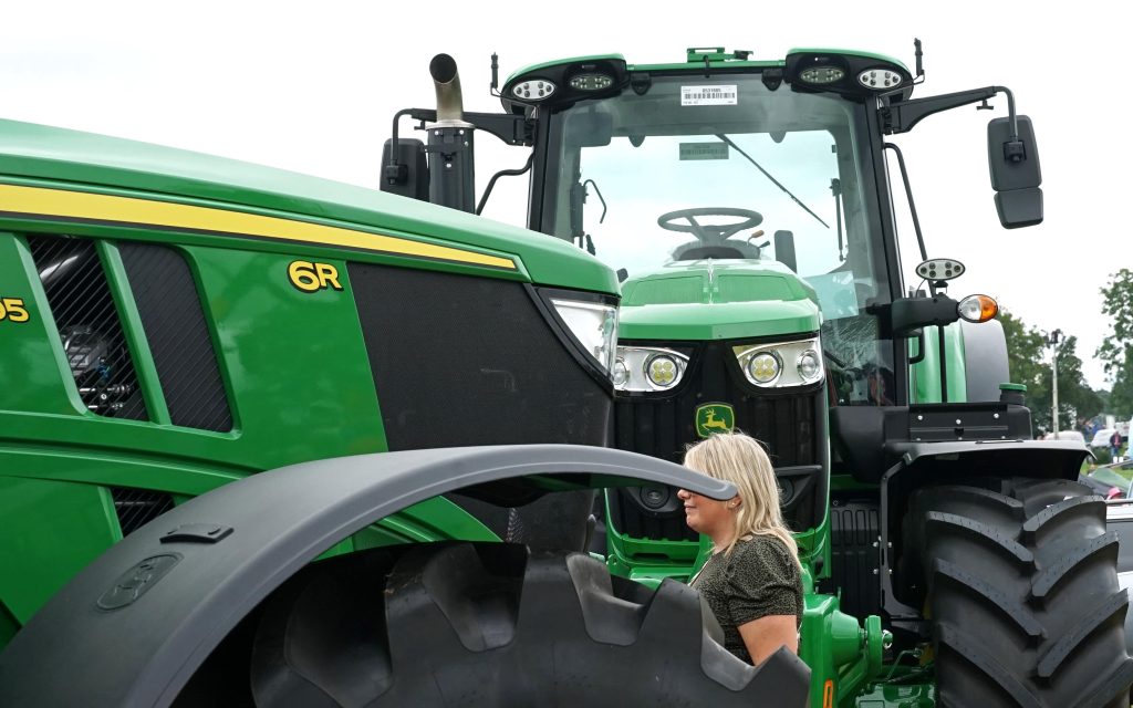 John Deere once again attracted Trump's ire when he pointed to the expense and complexity of modern tractors