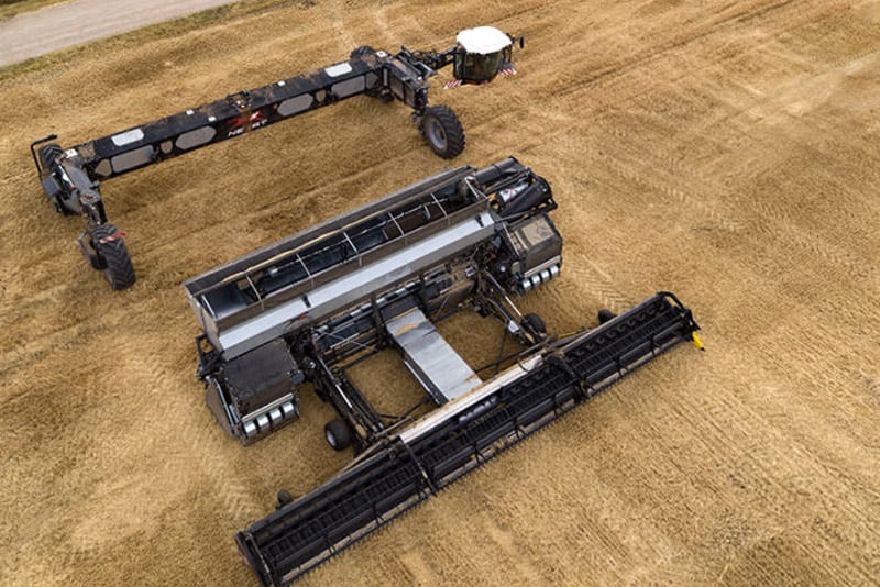 The Nexco harvesting unit is mounted within the Nexat gantry frame