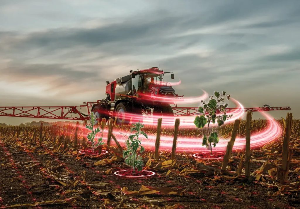 Case IH are developing ways in which fungicides as well as herbicides may be applied as and where necessary, rather than a blanket coverage of the field