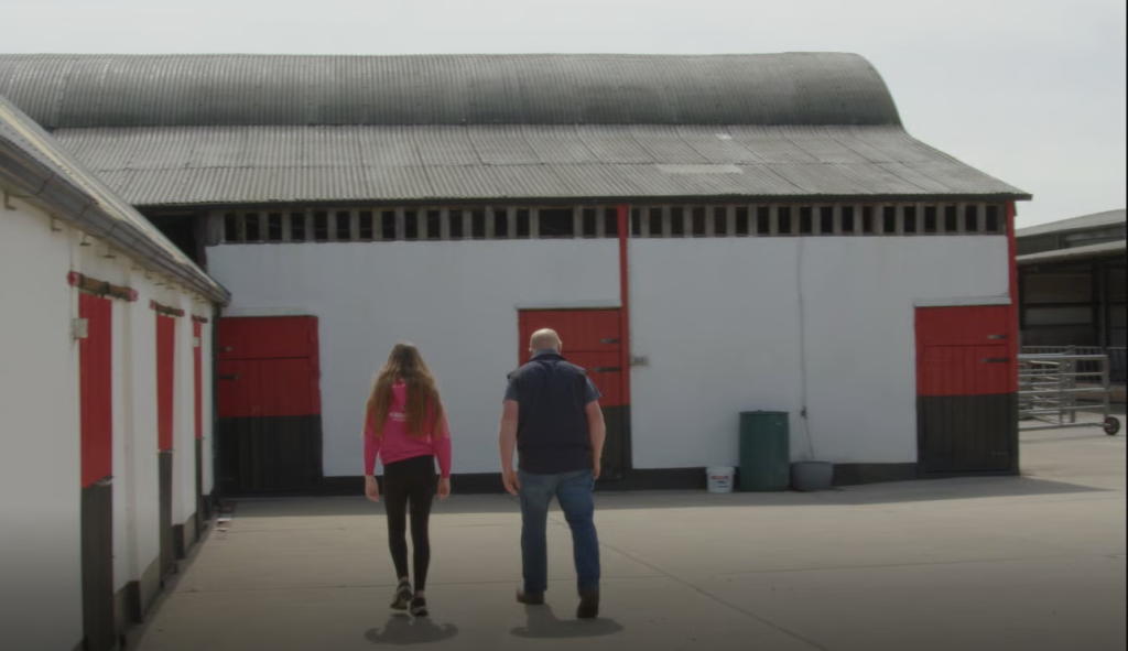 Amelia and Sean getting jobs done around the yard