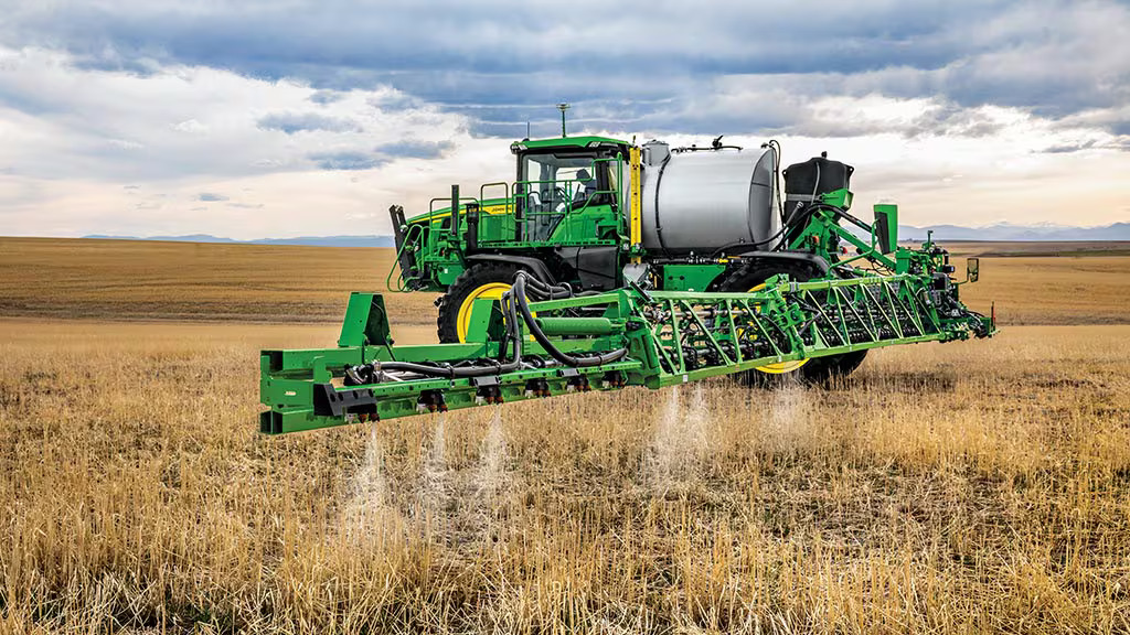 John Deere has been promoting its See and Spray system to farmers and investors alike
