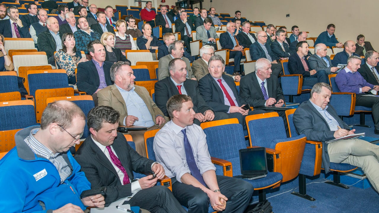 A section of the crowd at a Teagasc Dairy Expansion Seminar - O'Gorman Photography. 