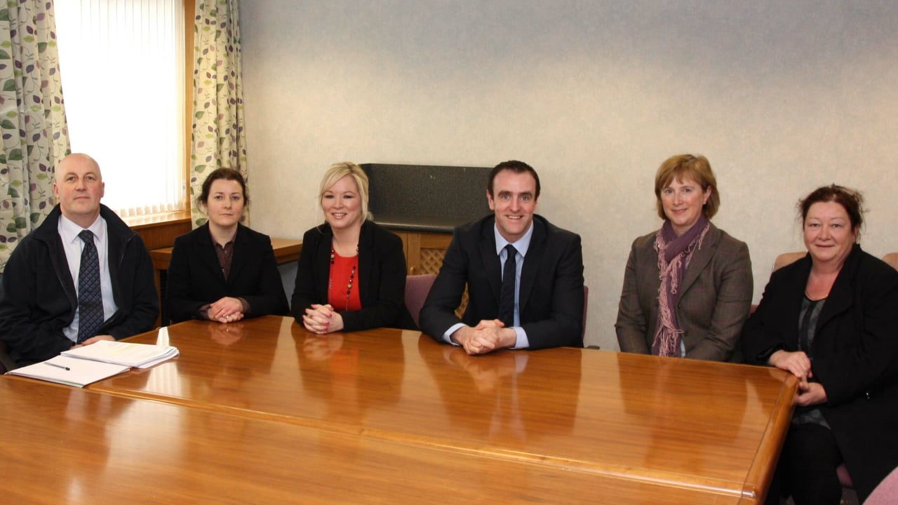 Pictured (Left-Right) are; Ann-Marie McDevitt, RSPB, Minister O'Neill, Minister Durkan and  Jennifer Fulton, UWT