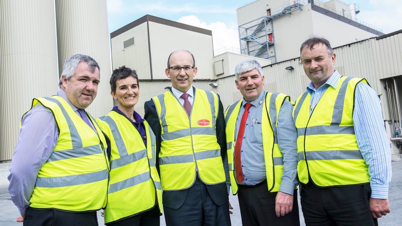 James Lynch, Chairman, Dairygold, Catherine Lascurettes, Secretary, IFA National Dairy Committee, Jim Woulfe, Chief Executive, Dairygold, Martin Gilvarry Vice Chairman, IFA National Dairy Committee and Bertie O’Leary, Chairman, Dairygold.
