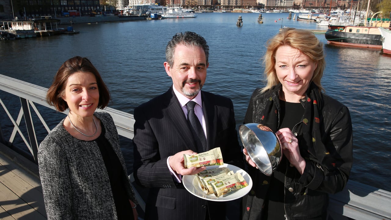 Jane Duncan, Access 6 Project Manager, with Colm O'Brien of Nutrisnax and Gitte Brondum, Scandinavian retail consultant from 'Food Is More'.
