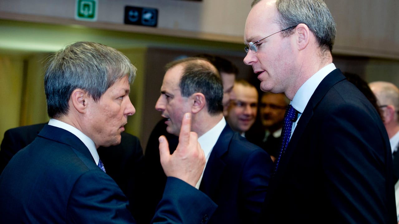 Pictured: Current Agriculture Commissioner Dacian Ciolos and Minister for Agriculture Simon Coveney. EU