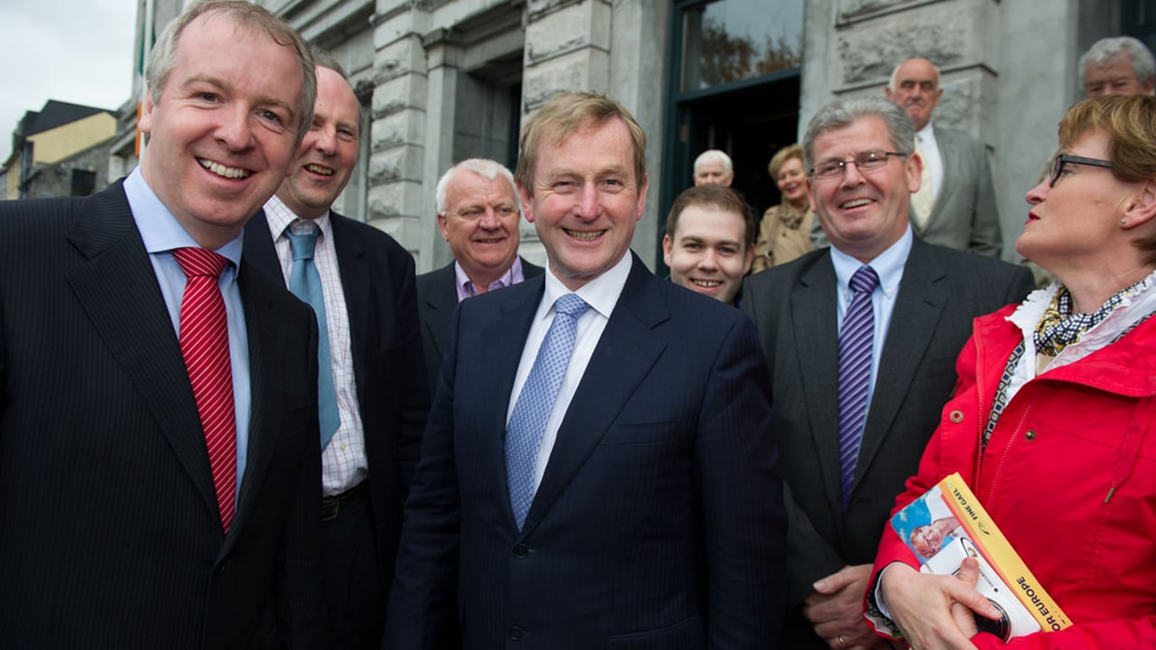 Taoiseach Enda Kenny on the campaign trail. 