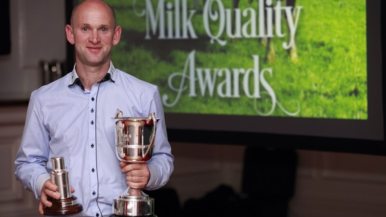 Aurivo Milk supplier of the Year Cathal Lowry Loughrea Co Galway