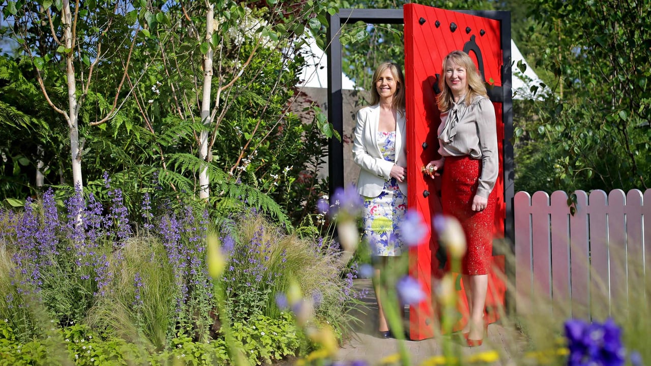 Dee Ahearn, Chief Executive of Barretstown  and Siobhán Talbot, Group Managing Director of Glanbia plc pictured at the Barretstown garden. 