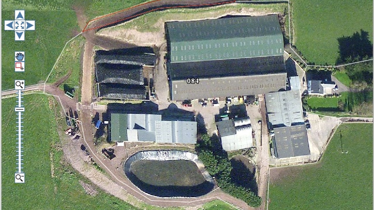 An overhead view of the Browne farm, near Killeagh in East Cork