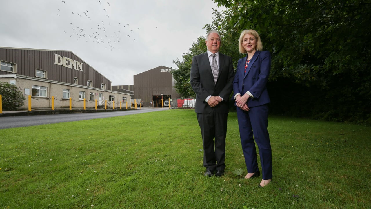 Pictured at Denn Agri LTD. in Waterford is Pat Denn of Denn Agri, a regional winner of the ‘Agri’ award in 2012 Business Achievers Awards, and Dr. Ailish Byrne, Senior Agricultural Manager at Ulster Bank.  