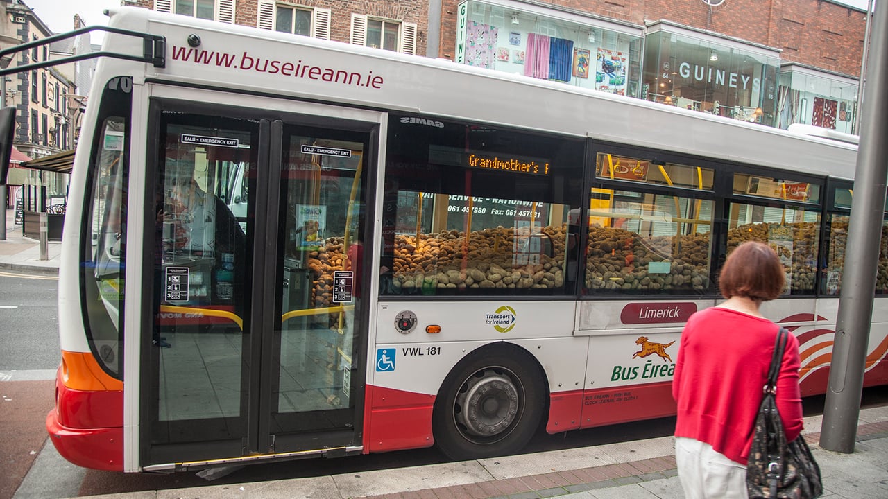 Limerick bus full of spuds belongs to giant Granny! 