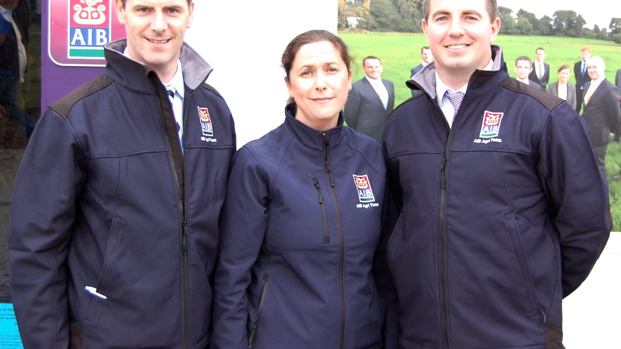 AIB's Agri Strategy Manager Anne Finnegan with newly appointed agri advisors: Barry Hylands, Cavan and Diarmuid Donlan, Limerick

