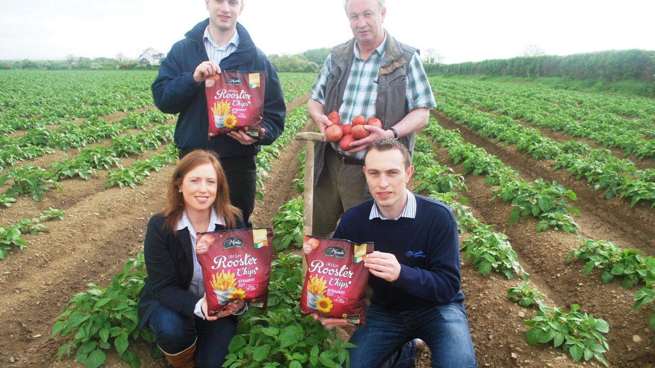 The Meade family with their new Irish Rooster Chips