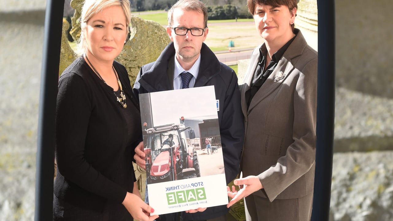 Michelle O’Neill and Arlene Foster pictured during 'happier' times