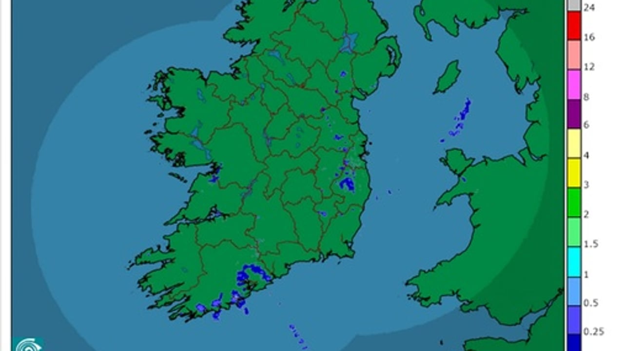 Met Éireann says it will be mostly dry with frost and fog at night for the week