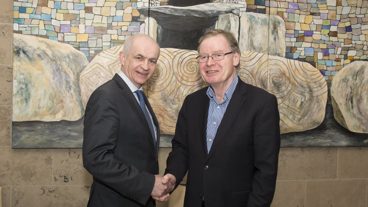 IFA President Eddie Downey and agricultural consultant Philip Farrelly at the launch of the new GLAS Farm Planners service.