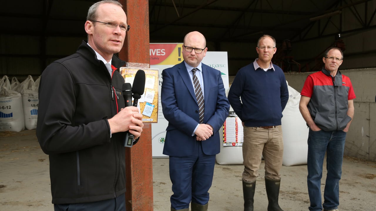 Minister Coveney speaking at the launch of Farm Safety Fortnight