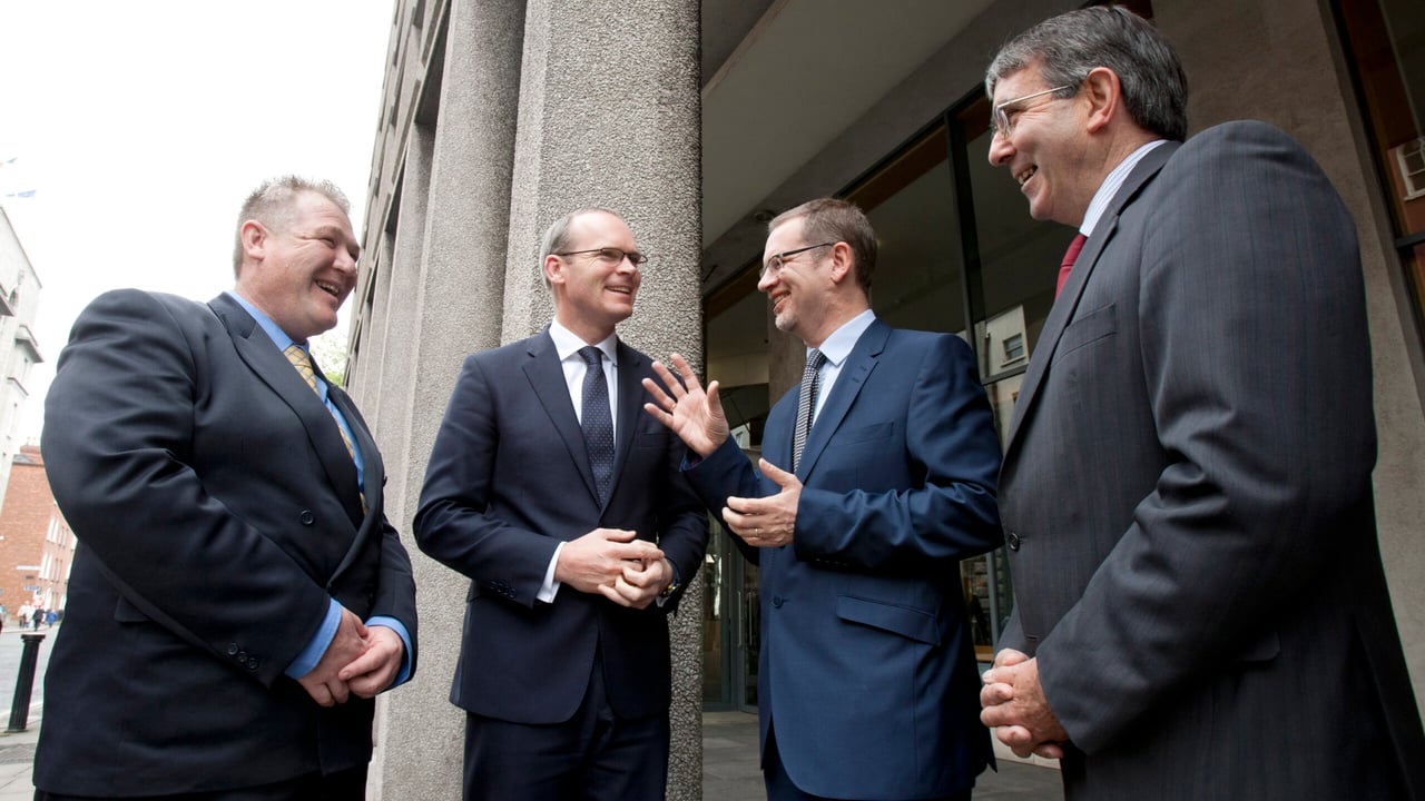 Billy Goodburn, ICOS Skillnet Manager;  Agriculture Minister, Simon Coveney, Alan Nuzum, CEO of Skillnets and Seamus O’Donohoe, CEO of ICOS.