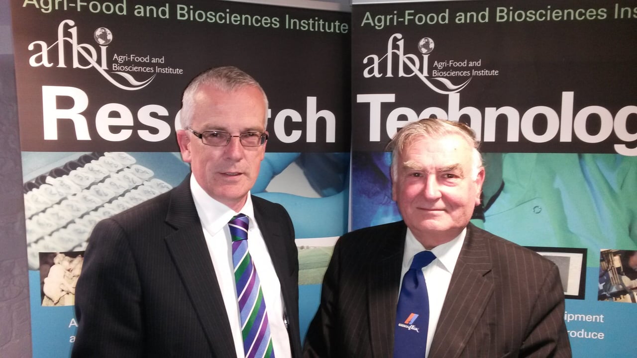 Attending this week's Nuffield Conference  in Northern Ireland: John Henning, Danske Bank and Basil Bayne, Harper Adams University