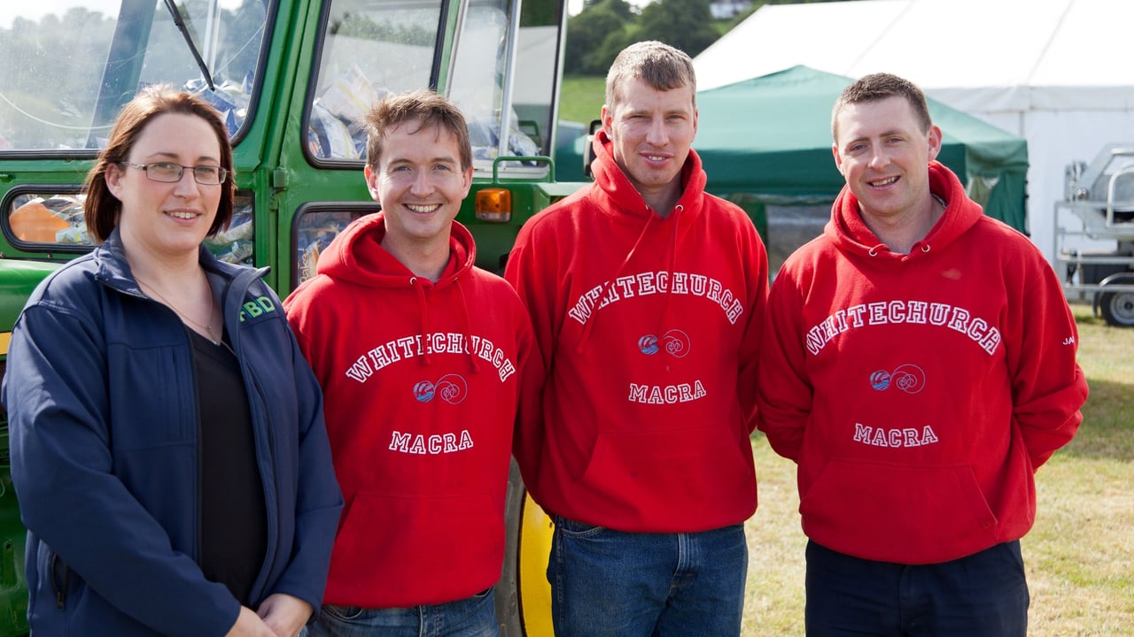John O'Sullivan,Tony O'Mullane and James Linehan of Whitechurch Macra with Deirdre O'Driscoll, from sponsors FBD