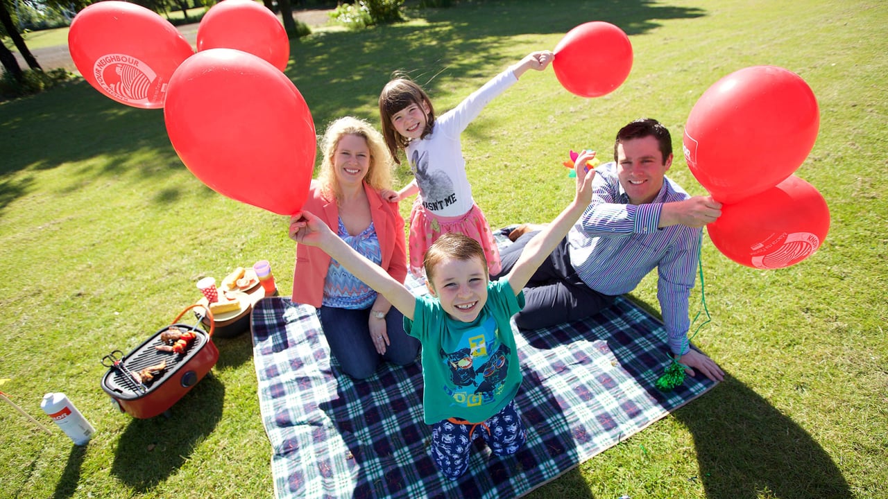Elizabeth Ivory, Marketing Manager, Calor,  Conor Luz (7), Kate Luz (5) from Walkinstown and Seán Finan, Macra National President. 