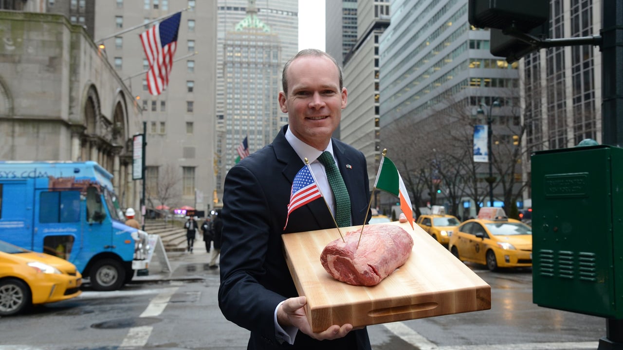 Minister for Agriculture  Simon Coveney in New York  launching the marketing strategy for Irish beef in the US.