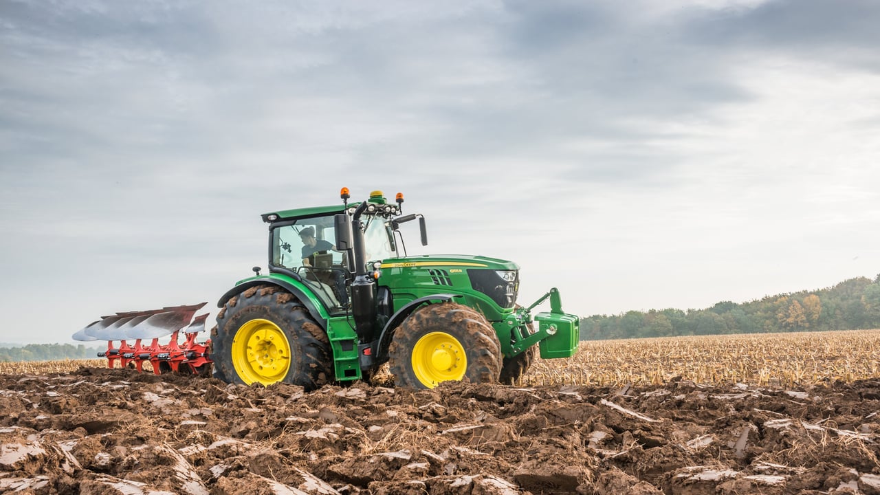 John Deere 6155R tractor