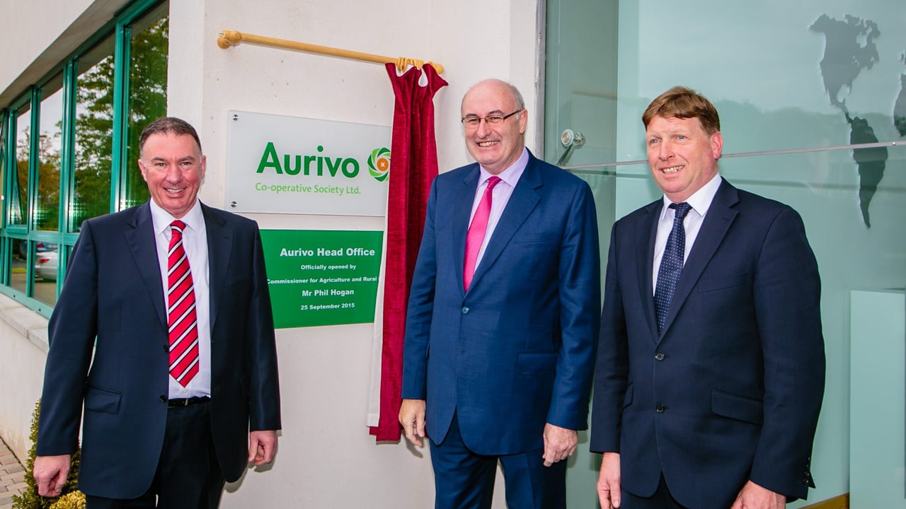 Comissioner Phil Hogan unveils new Aurivo HQ in Sligo Town