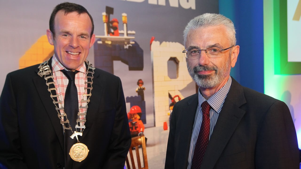 Neil Keane with Aidan O'Driscoll, Secretary General Department of Agriculture, Food and the Marine.