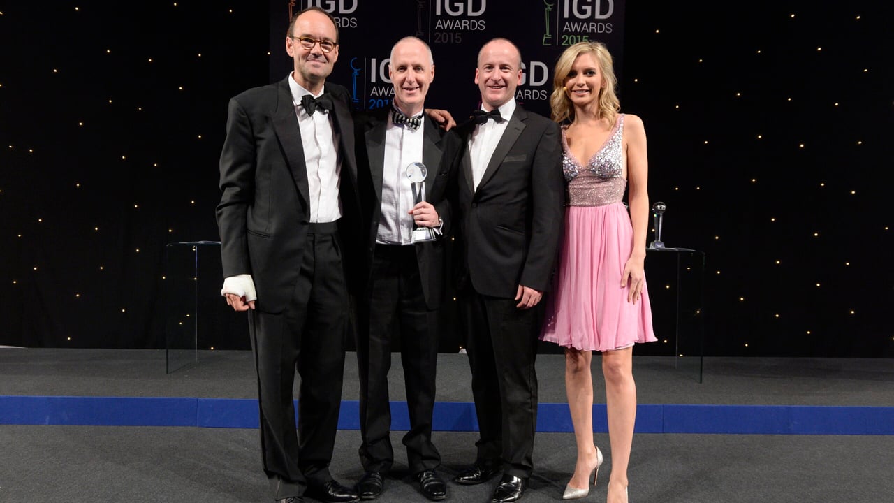 Mike Coupe, CEO Sainsbury’s: Mike Mullan, Moy Park HR Director Europe; Andrew Nethercott, Moy Park Director of Sales; and television personality Rachel Riley