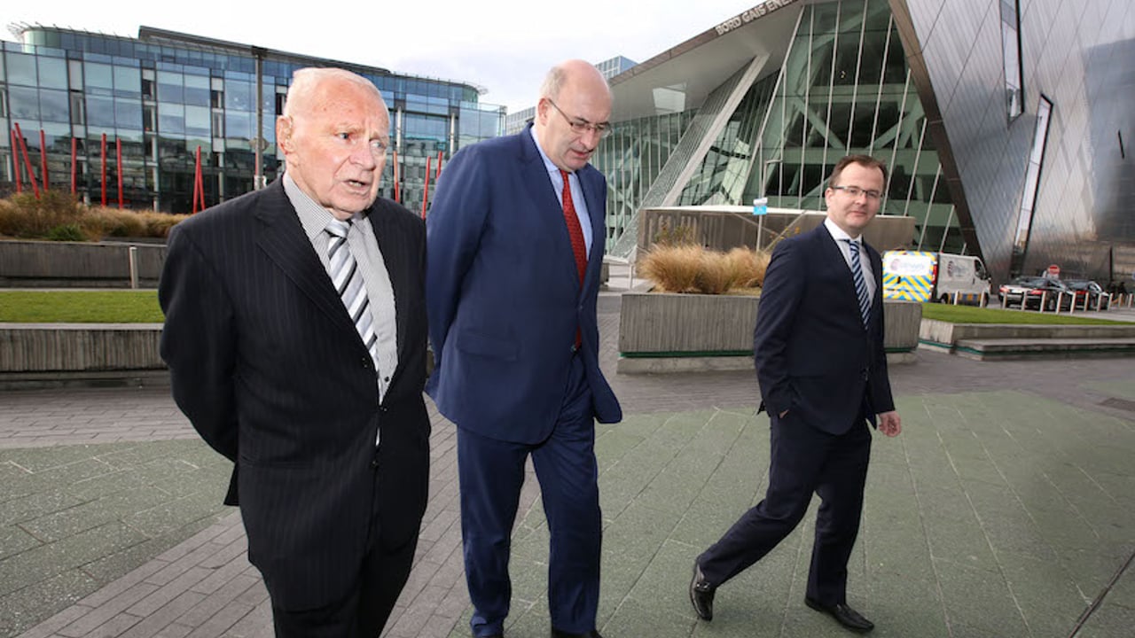 Commissioner, Phil Hogan (centre) Agriculture &amp; Rural Development pictured with Pat Burke, (right) Partner, Grant Thornton and Liam Downey,  former head of Teagasc at the launch of the Agri-Food Strategy Group Synthesis Report ‘Opportunities for the sustainability Competitive Irish Agriculture’ in association with Grant Thornton.
