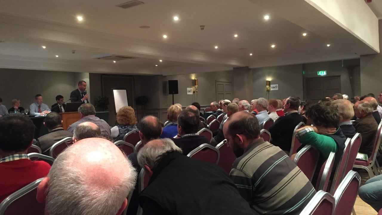 Farmers at the New Ross Genomics meeting.
