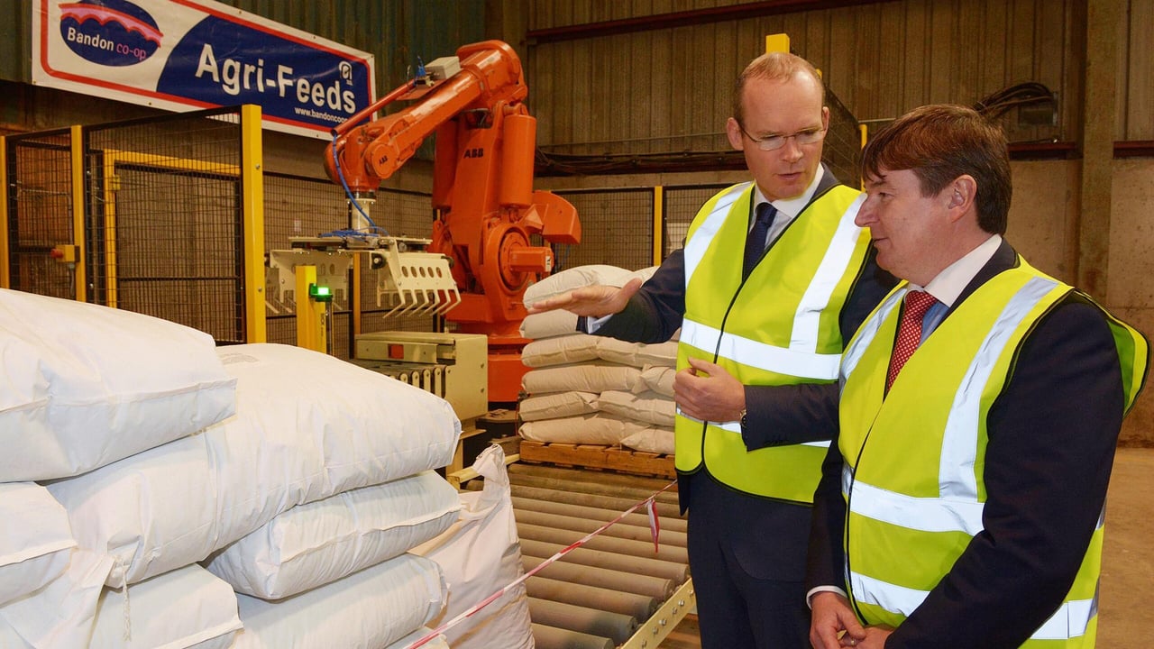 Minister for Agriculture, Food and the Marine, Simon Coveney and Gerard Brickley, CEO Bandon Co-Op.