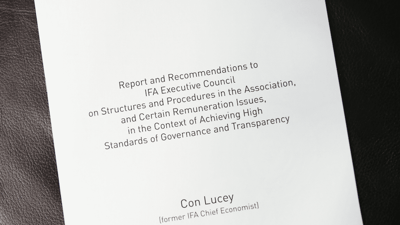 Lucey reforms to be implemented by IFA within 12 months