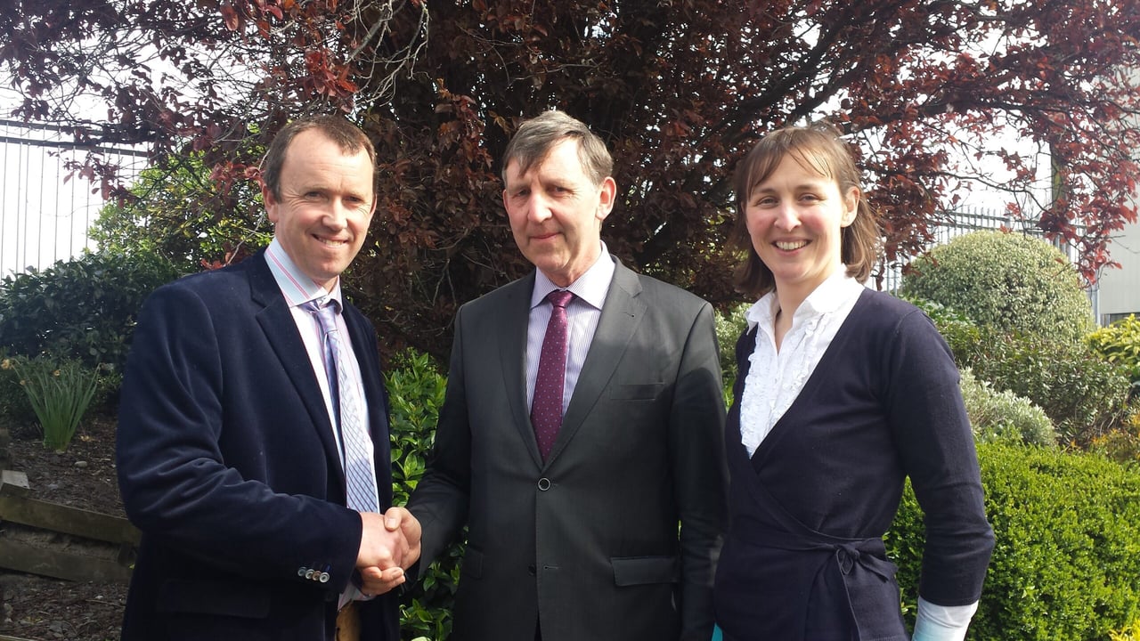 Martin Stapleton, IFA Farm Business Chairman; Tom Doyle; and, Rowena Dwyer
