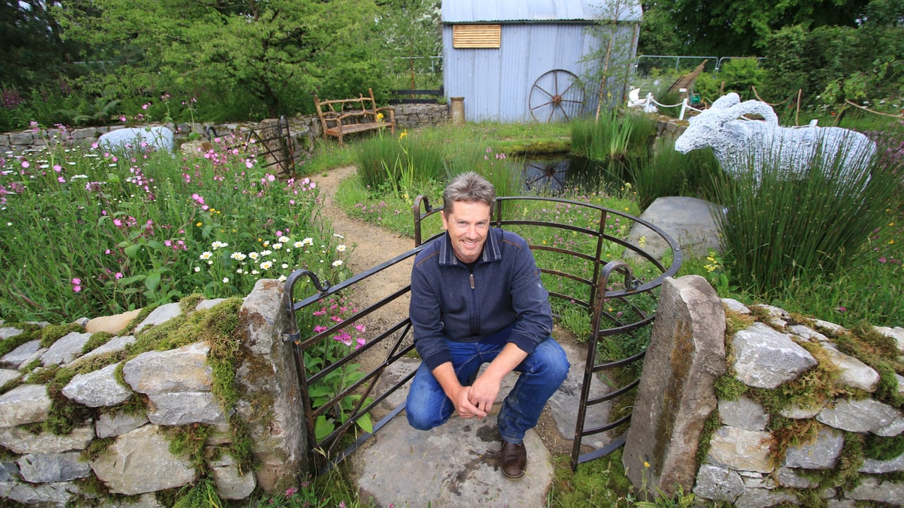 Barry Kavanagh, on his Across Boundaries show garden.