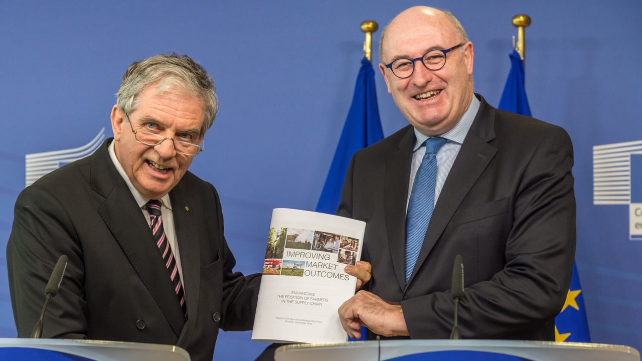 Cees Veerman and Commissioner for Agriculture Phil Hogan