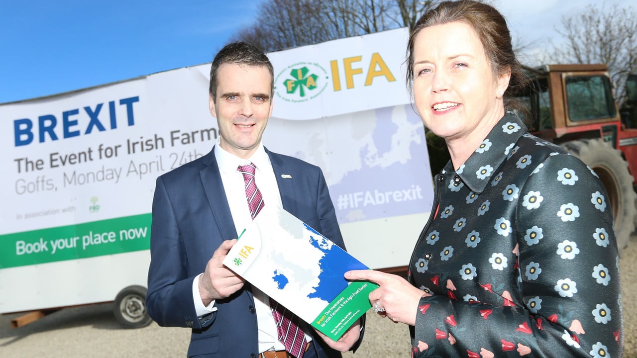 IFA President Joe Healy and FBD Chief Executive Fiona Mulldoon