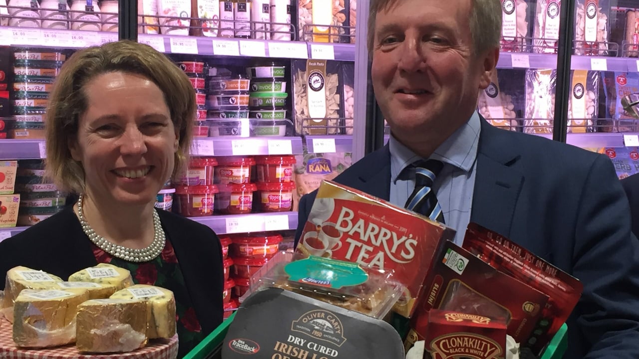 Bord Bia Chief Executive Tara McCarthy and the Minister for Agriculture, Michael Creed in Spinneys