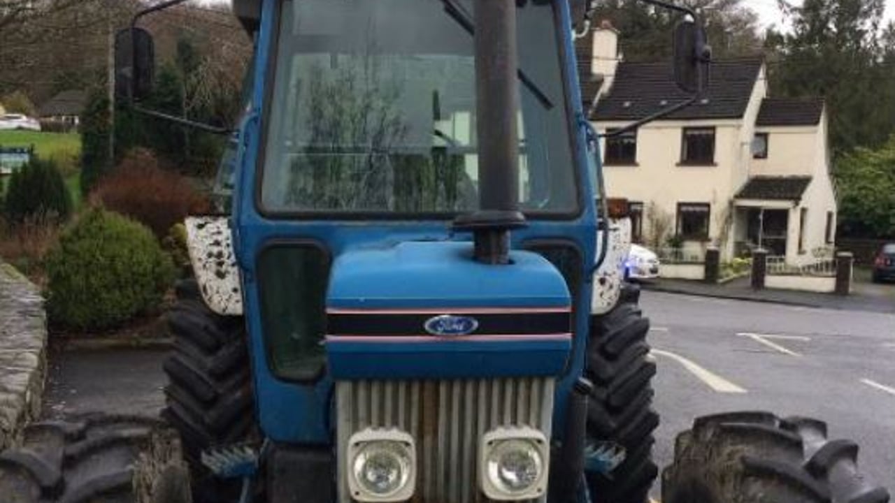Pic: 'Uninsured' Ford tractor seized by Gardai in Wicklow