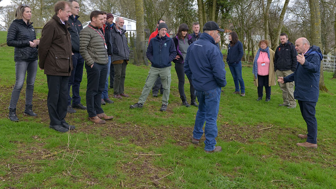 Members of the National Trust pictured during their recent visit to AFBI, Loughgall