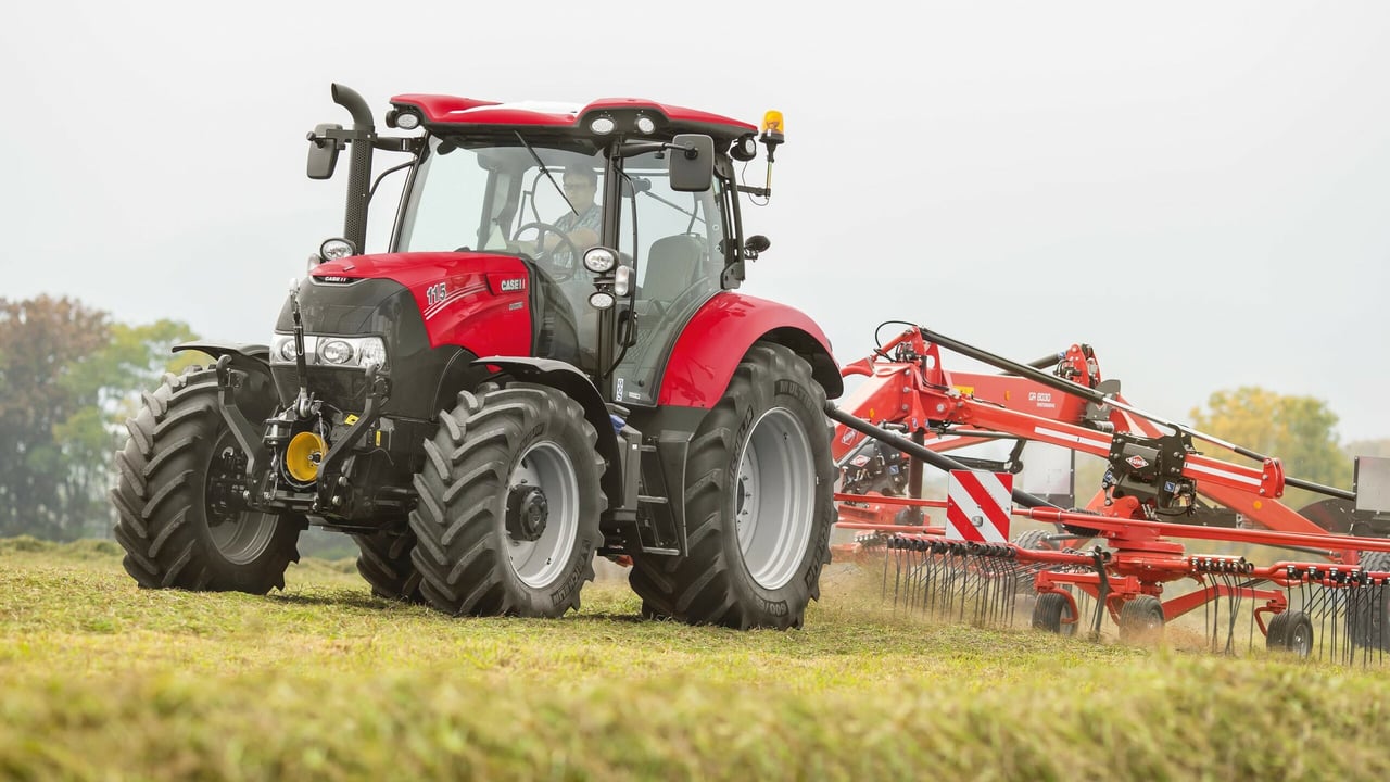 This Case IH Maxxum 115 is becoming a 'small' tractor, in the context of 'new' tractor sales