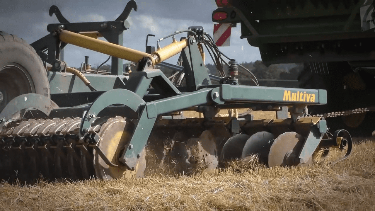 Video: Pulling a set of discs...with your combine