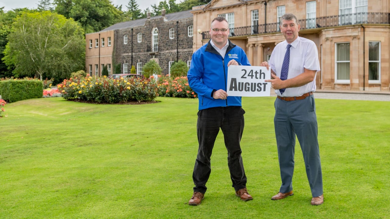 CAFRE Agricultural Business Operations (Level II) course manager Kenneth Johnston and course tutor Dr. Alistair Boyle