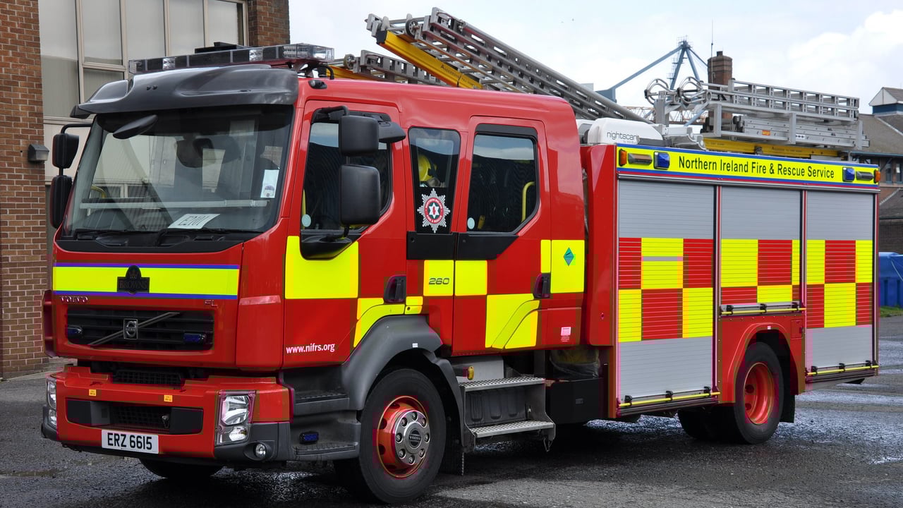Fire in Roscommon tackled by emergency services during Storm Brendan