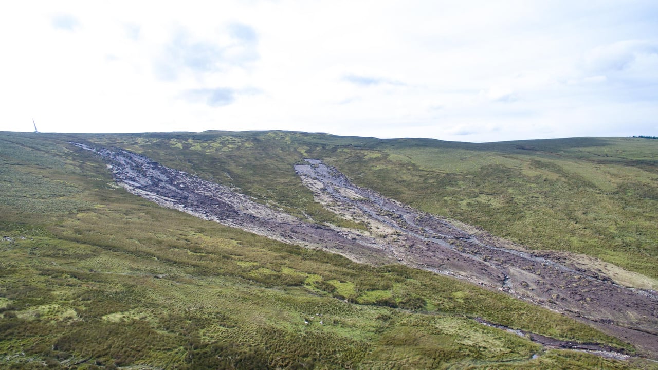 Damage in Donegal caused by the August 2017 floods. Image source: Clive Wasson