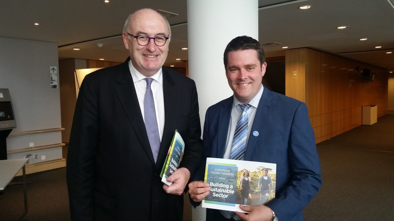 EU Commissioner for Agriculture and Rural Development Phil Hogan and CEJA vice president Sean Finan