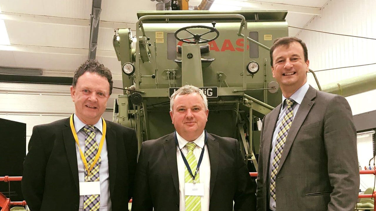 Pictured at the official opening of the 'Claas Academy' were (left to right) Maurice Kelly, Timmy McCarthy and Trevor Tyrrell